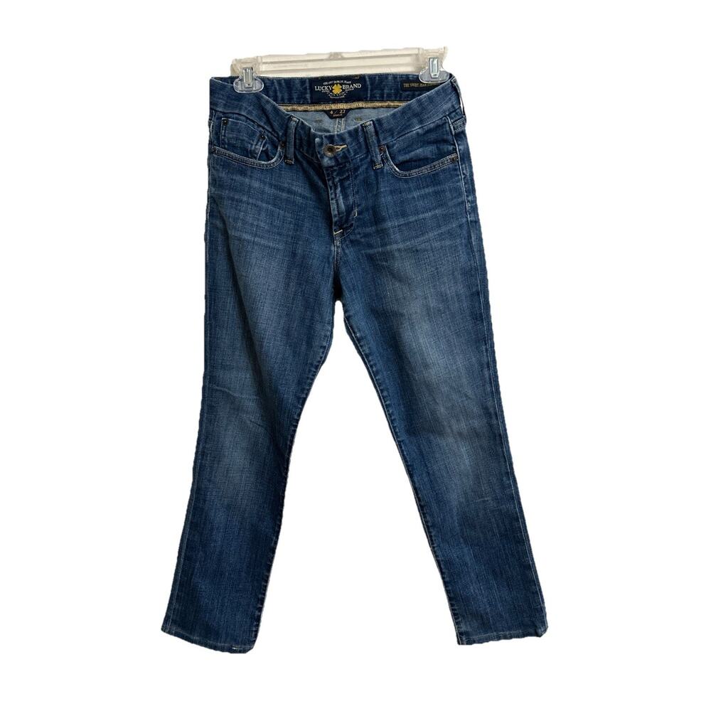 Lucky Brand Jean women 4/27 Ankle Stone Wash